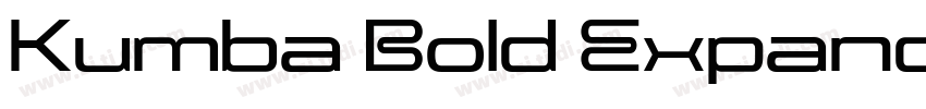 Kumba Bold Expanded字体转换